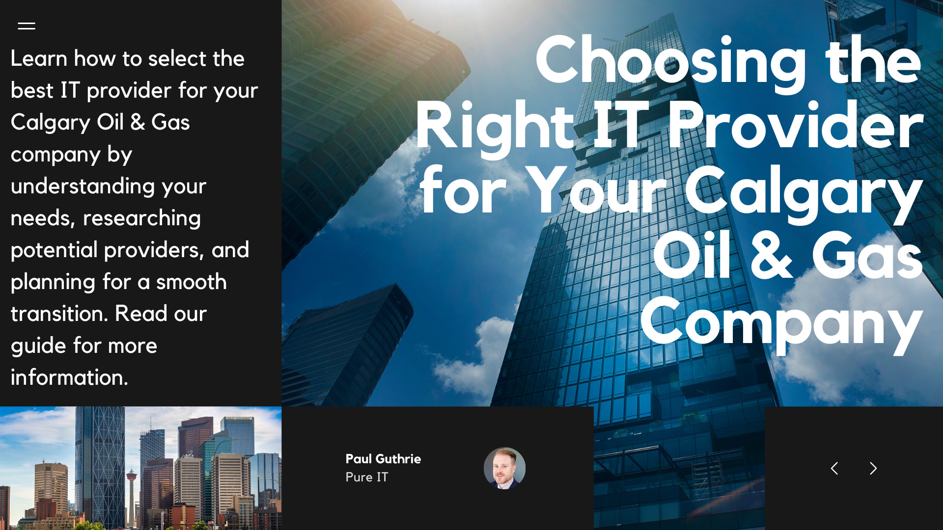 Choosing the Right IT Provider for Your Calgary Oil & Gas Company