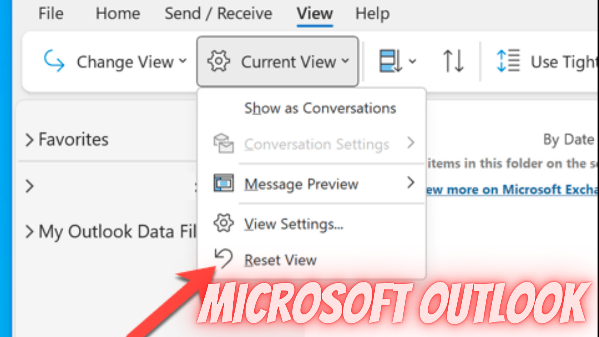 Default View MS Outlook
