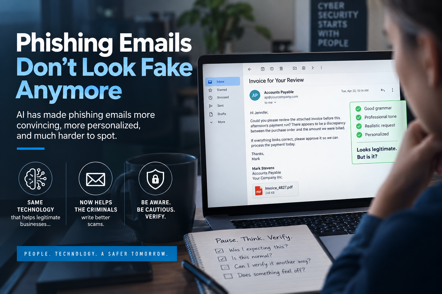 Phishing Emails Don’t Look Fake Anymore